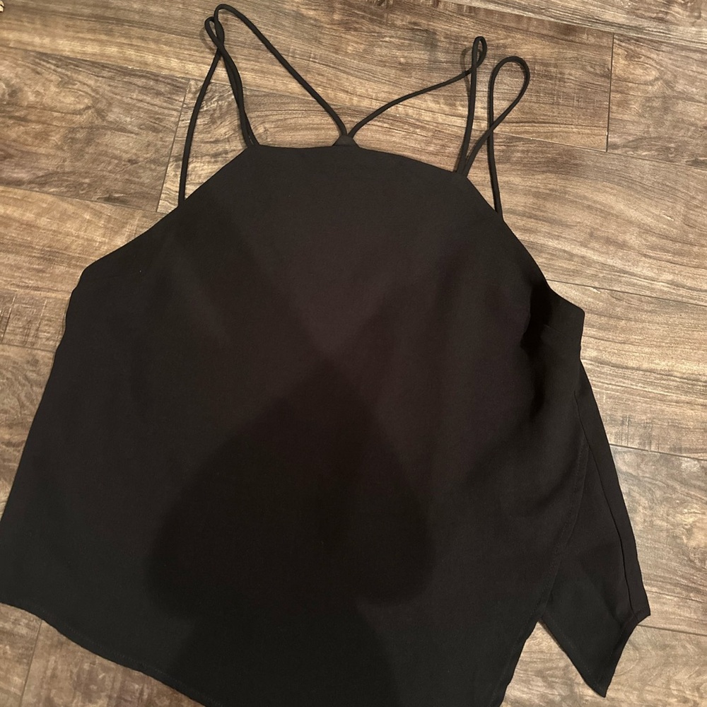 Tobi Black Asymmetrical Camisole